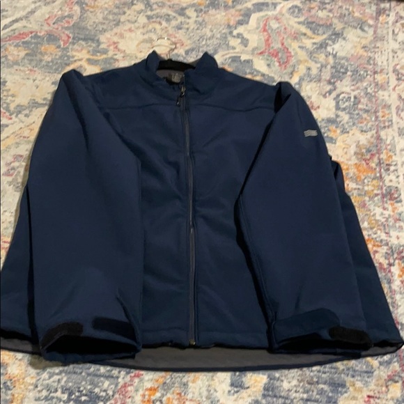 Navy Blue thermal Solaris jacket with pockets - Picture 7 of 9